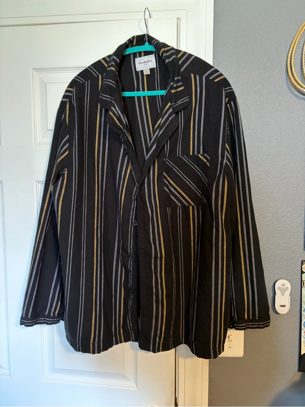 Goodfellow & Co Black Striped Button-Down Shirt